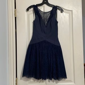 Blue lace dress BCBG